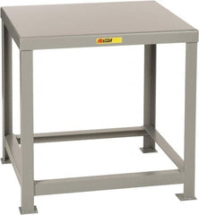 Little Giant - 30 Wide x 22" Deep x 24" High, Steel Heavy-Duty Machine Table - Comfort Edge, Fixed Legs, Gray - Americas Industrial Supply