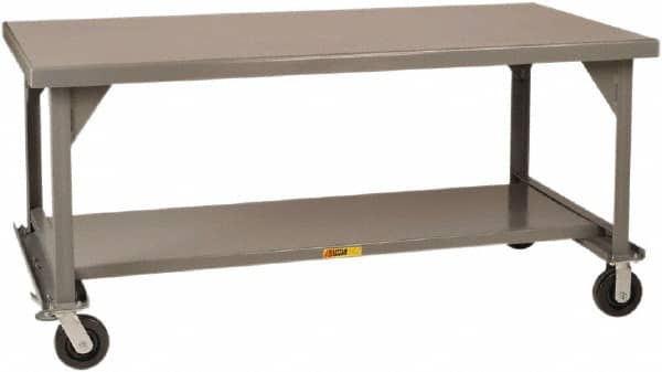 Little Giant - Mobile Work Bench - Steel, Gray, 84" Long x 42" Deep x 36" High - Americas Industrial Supply