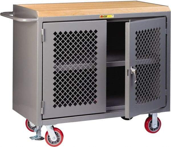 Little Giant - Mobile Service Workbench - Steel, Gray, 48" Long x 24" Deep x 41" High - Americas Industrial Supply