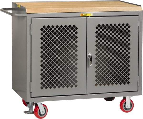 Little Giant - Mobile Service Workbench - Steel, Gray, 48" Long x 24" Deep x 41" High - Americas Industrial Supply