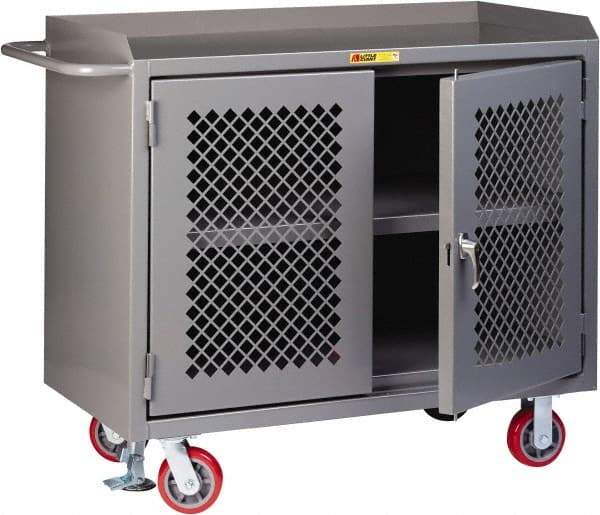 Little Giant - Mobile Service Workbench - Steel, Gray, 48" Long x 24" Deep x 41" High - Americas Industrial Supply