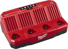 Milwaukee Tool - 12 Volt, 4 Battery Lithium-Ion Power Tool Charger - Americas Industrial Supply