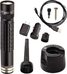 Mag-Lite - LED Bulb, Industrial/Tactical Flashlight - Black Aluminum Body, 1 Li-FeP04 Battery Included - Americas Industrial Supply