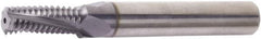 Vargus - 1-11 BSPT, 0.746" Cutting Diam, 4 Flute, Solid Carbide Helical Flute Thread Mill - Internal/External Thread, 1.136" LOC, 4.016" OAL, 3/4" Shank Diam - Americas Industrial Supply