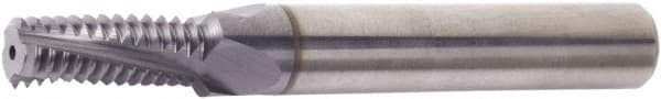 Vargus - M16x2 ISO, 0.535" Cutting Diam, 4 Flute, Solid Carbide Helical Flute Thread Mill - Internal Thread, 1.299" LOC, 3.622" OAL, 3.622" Shank Diam - Americas Industrial Supply