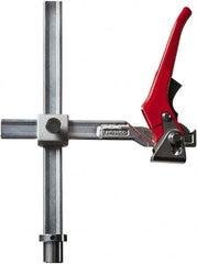 Bessey - 1,200 Lb Holding Capacity, 12" Max Opening Capacity, 1,200 Lb Clamping Pressure, Manual Hold Down Clamp - 11-1/8" Arm Length, 11" Clamp Length, 2-19/32" Clamp Width, 15-3/4" Clamp Height, 28mm Stud Mount, Steel - Americas Industrial Supply