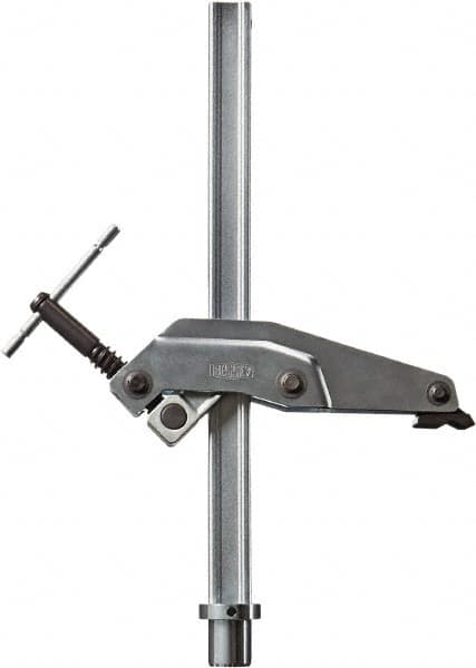 Bessey - 1100 Lb Holding Capacity, 12" Max Opening Capacity, 1100 Lb Clamping Pressure, Manual Hold Down Clamp - 6-7/8" Arm Length, 11-7/16" Clamp Length, 1-3/4" Clamp Width, 15-3/4" Clamp Height, 28mm Stud Mount, Steel - Americas Industrial Supply