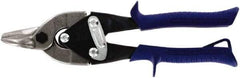 Midwest Snips - 7/8" Length of Cut, Straight Pattern Aviation Snip - 9" OAL, 16 AWG Steel Capacity - Americas Industrial Supply