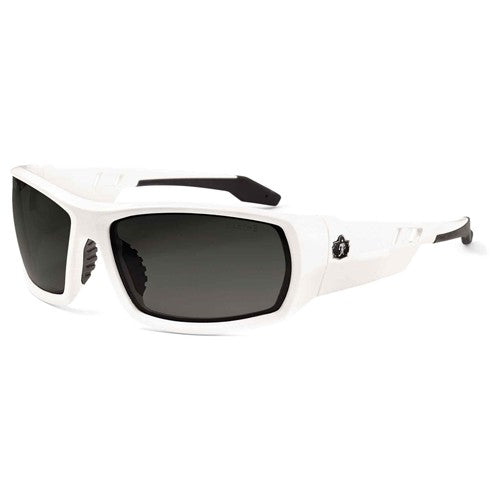 Odin Smoke Lens White Safety Glasses - Americas Industrial Supply