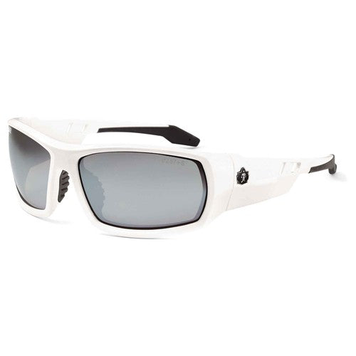 Odin Silver Mirror Lens White Safety Glasses - Americas Industrial Supply