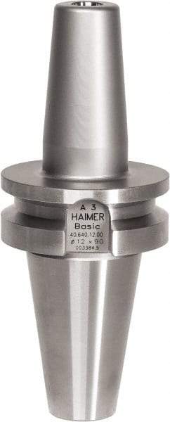 HAIMER - 1/8" Hole Diam, CAT40 Taper Shank Shrink Fit Tool Holder & Adapter - 3" Projection, 10mm Nose Diam, 9mm Clamping Depth, 25,000 RPM - Exact Industrial Supply