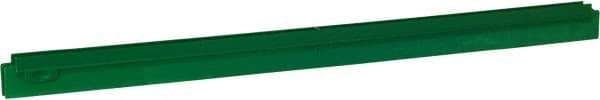 Vikan - 27.6" Polypropylene Blade Squeegee Refill - Threaded End, Double Edge, Green, Polypropylene Holder, Use with 77152 - Americas Industrial Supply