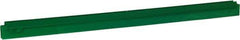 Vikan - 27.6" Polypropylene Blade Squeegee Refill - Threaded End, Double Edge, Green, Polypropylene Holder, Use with 77152 - Americas Industrial Supply