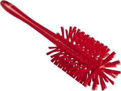 Vikan - 3-1/2" Diam Polyester Bottle Brush - 17" OAL, 6-1/4" Head Length, Polypropylene Handle - Americas Industrial Supply