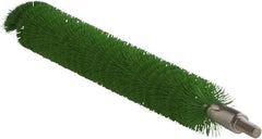 Vikan - 0.8" Diam Polyester Tube Brush - 7-1/2" OAL, 7" Head Length, Stainless Steel Handle - Americas Industrial Supply