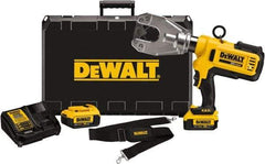 DeWALT - 6 Ton Electric Crimper - Includes DCE350, (2) DCB204, DCE115, Shoulder Strap, Kit Box - Americas Industrial Supply