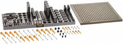 Renishaw - M6, CMM Clamping Kit - Use with CMM Fixtures, Includes 110Pc. Component Set, 300x300mm Plate - Americas Industrial Supply
