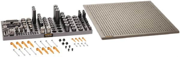 Renishaw - M6, CMM Magnetic & Clamping Kit - Use with CMM Fixtures, Includes 112Pc. Component Set, 450x450mm Plate - Americas Industrial Supply