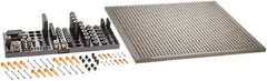 Renishaw - M8, CMM Clamping Kit - Use with CMM Fixtures, Includes 110Pc. Component Set, 600x600mm Plate - Americas Industrial Supply