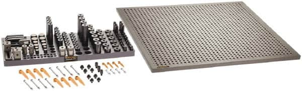 Renishaw - M8, CMM Magnetic & Clamping Kit - Use with CMM Fixtures, Includes 114Pc. Component Set, 600x600mm Plate - Americas Industrial Supply