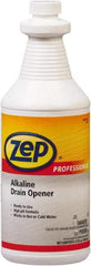 ZEP Commercial - 1 Qt Liquid Drain Cleaner - Unscented, Bottle - Americas Industrial Supply