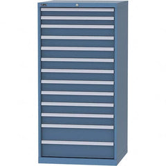 LISTA - 13 Drawer, 124 Compartment Bright Blue Steel Modular Storage Cabinet - Americas Industrial Supply