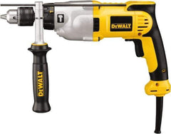 DeWALT - 120 Volt 1/2" Keyed Chuck Electric Hammer Drill - 0 to 56,000 BPM, 0 to 3,500 RPM, Reversible - Americas Industrial Supply