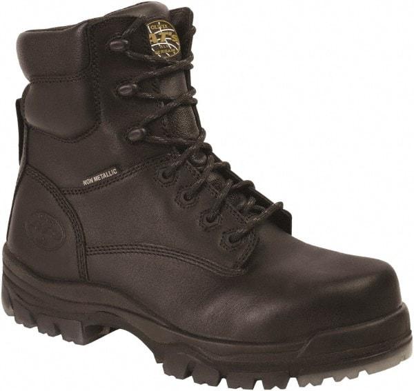 OLIVER - Men's Size 13 Wide Width Composite Work Boot - Black, Leather Upper, Rubber Outsole, 6" High, Lace-Up - Americas Industrial Supply