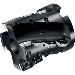 Walter - 63mm Cut Diam, 27mm Arbor Diam, 54mm Max Depth of Cut, Indexable Square-Shoulder Face Mill - 90° Lead Angle, 69mm High, LDM.14T308R & SDM.09T308 Insert Compatibility, Through Coolant, Series M4257 - Americas Industrial Supply