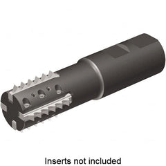 Kennametal - 1.42" Cut Diam, 2.56" Max Depth of Cut, 1-1/4" Shank Diam, Indexable Thread Mill - Insert Style TM41, 41mm Insert Size, 4 Inserts, Toolholder Style TM41, 4.98" OAL - Americas Industrial Supply