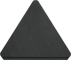 Kyocera - TPG222 Grade PT600M Ceramic Turning Insert - Al2O3/TiC (Megacoat) Finish, 60° Triangle, 1/4" Inscr Circle, 1/8" Thick, 1/32" Corner Radius - Americas Industrial Supply