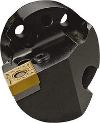 Kyocera - CN.M Insert Style, 41mm OAL, Replaceable Boring Bar Head - 1.9685" Shank Diam, 95° Lead Angle, Through Coolant, Series HA - Americas Industrial Supply