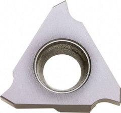 Kyocera - 43GBA Grade TC40, 1.85mm Cutting Width Cermet Grooving Insert - 3.5mm Max Depth of Cut, Left Hand, 0.2mm Corner Radius, TiC/TiN Finish - Americas Industrial Supply