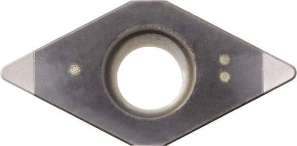 Kyocera - DCMW32.50.5 Grade KBN05M CBN Turning Insert - Megacoat Finish, 55° Diamond, 3/8" Inscr Circle, 5/32" Thick, 0.008" Corner Radius - Americas Industrial Supply