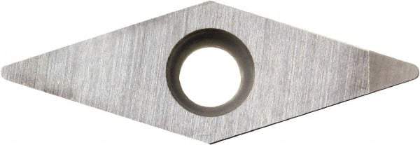 Kyocera - VBGW331 Grade KBN10M CBN Turning Insert - Megacoat Finish, 35° Diamond, 3/8" Inscr Circle, 3/16" Thick, 1/64" Corner Radius - Americas Industrial Supply