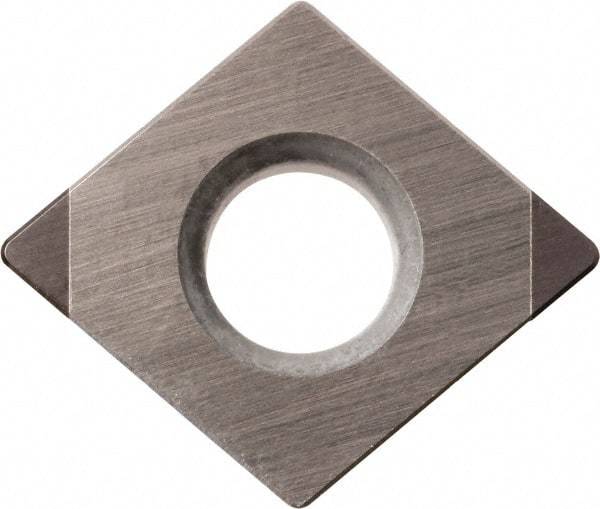Kyocera - CPGB2.51.51 Grade KBN525 CBN Turning Insert - Uncoated, 80° Diamond, 5/16" Inscr Circle, 3/32" Thick, 1/64" Corner Radius - Americas Industrial Supply