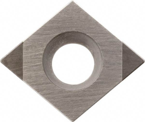 Kyocera - CCMW32.51 Grade KBN525 CBN Turning Insert - Uncoated, 80° Diamond, 3/8" Inscr Circle, 5/32" Thick, 1/64" Corner Radius - Americas Industrial Supply