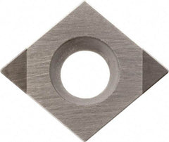 Kyocera - CCMW21.52 Grade KBN35M CBN Turning Insert - Megacoat Finish, 80° Diamond, 1/4" Inscr Circle, 3/32" Thick, 1/32" Corner Radius - Americas Industrial Supply