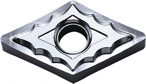 Kyocera - DNMG441 AH Grade KW10 Carbide Turning Insert - Uncoated, 55° Diamond, 1/2" Inscr Circle, 1/4" Thick, 1/64" Corner Radius - Americas Industrial Supply