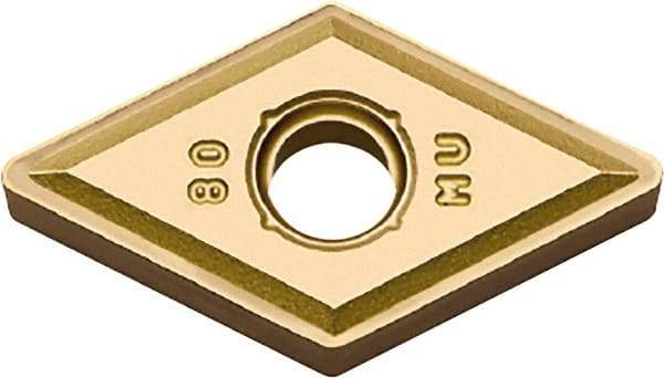Kyocera - DNMG431 MU Grade PR1535 Carbide Turning Insert - Megacoat Nano Finish, 55° Diamond, 1/2" Inscr Circle, 3/16" Thick, 1/64" Corner Radius - Americas Industrial Supply