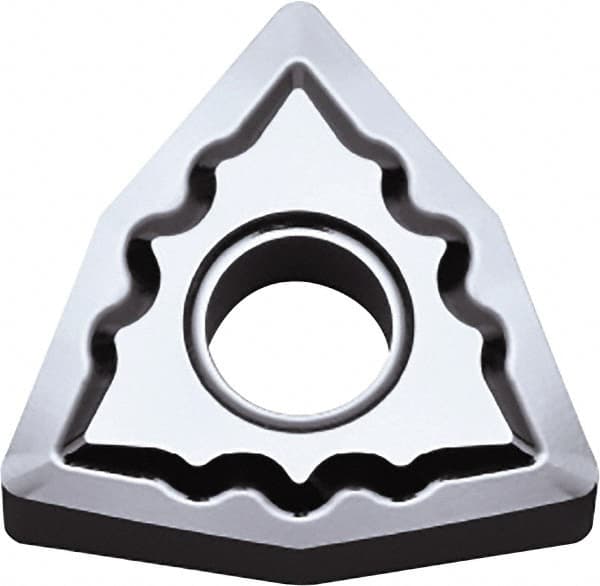 Kyocera - WNGG432 AH Grade KW10 Carbide Turning Insert - Uncoated, 80° Trigon, 1/2" Inscr Circle, 3/16" Thick, 1/32" Corner Radius - Americas Industrial Supply