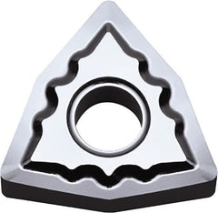 Kyocera - WNGG432 AH Grade KW10 Carbide Turning Insert - Uncoated, 80° Trigon, 1/2" Inscr Circle, 3/16" Thick, 1/32" Corner Radius - Americas Industrial Supply