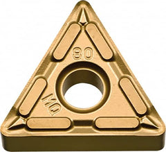 Kyocera - TNMG332 MQ Grade SW05 Carbide Turning Insert - Uncoated, 60° Triangle, 3/8" Inscr Circle, 3/16" Thick, 1/32" Corner Radius - Americas Industrial Supply