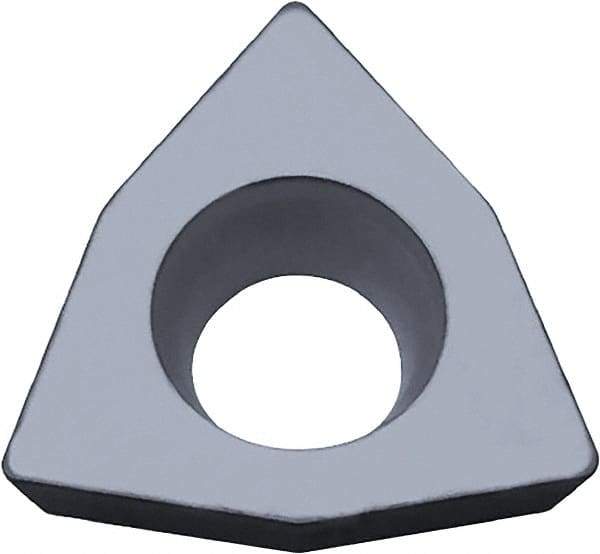 Kyocera - WPGW322 Grade KW10 Carbide Turning Insert - Uncoated, 80° Trigon, 3/8" Inscr Circle, 1/8" Thick, 1/32" Corner Radius - Americas Industrial Supply