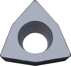 Kyocera - WPGW322 Grade KW10 Carbide Turning Insert - Uncoated, 80° Trigon, 3/8" Inscr Circle, 1/8" Thick, 1/32" Corner Radius - Americas Industrial Supply