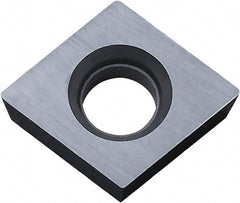 Kyocera - CPMB2.51.52 Grade KW10 Carbide Turning Insert - Uncoated, 80° Diamond, 5/16" Inscr Circle, 3/32" Thick, 1/32" Corner Radius - Americas Industrial Supply