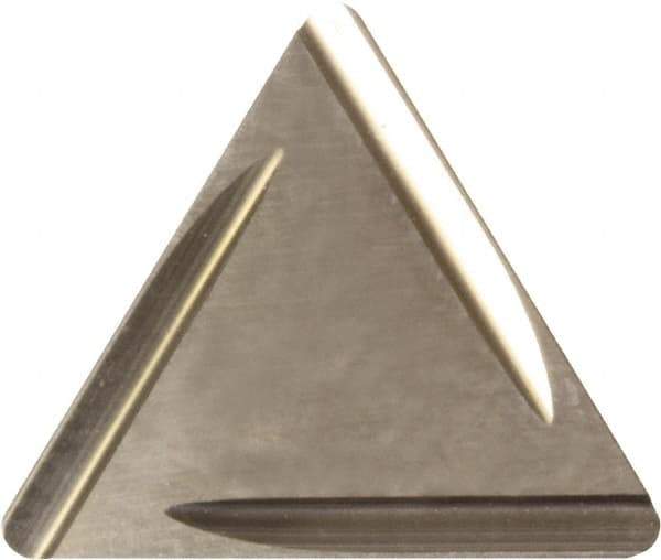 Kyocera - TPGR322 C Grade PV720 Cermet Turning Insert - TiCN (Megacoat Nano) Finish, 60° Triangle, 3/8" Inscr Circle, 1/8" Thick, 1/32" Corner Radius - Americas Industrial Supply