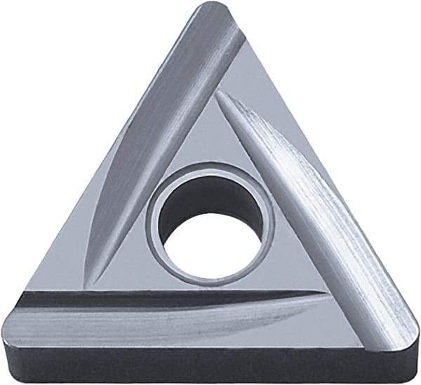 Kyocera - TNGG220.5 B Grade KW10 Carbide Turning Insert - Uncoated, 60° Triangle, 1/4" Inscr Circle, 1/8" Thick, 0.008" Corner Radius - Americas Industrial Supply