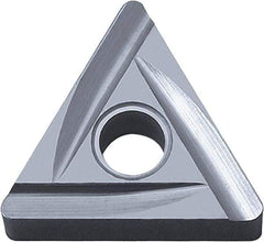 Kyocera - TNGG220.5 B Grade KW10 Carbide Turning Insert - Uncoated, 60° Triangle, 1/4" Inscr Circle, 1/8" Thick, 0.008" Corner Radius - Americas Industrial Supply