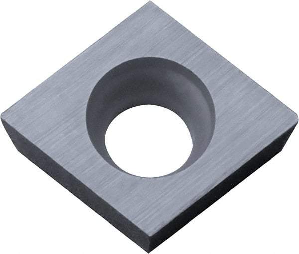 Kyocera - CCGW21.50.2 Grade KW10 Carbide Turning Insert - Uncoated, 80° Diamond, 1/4" Inscr Circle, 3/32" Thick, 0.004" Corner Radius - Americas Industrial Supply